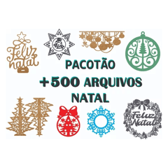 Pack +500 Vetores Natal Guirlanda Enfeites Corte Cnc Arquivos Vetor Dxf Cdr Cnc Mdf