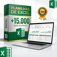 Super Pack + 15.000 Planilhas Excel Prontas Editáveis
