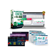 Super Pack + 15.000 Planilhas Excel Prontas Editáveis + Bônus