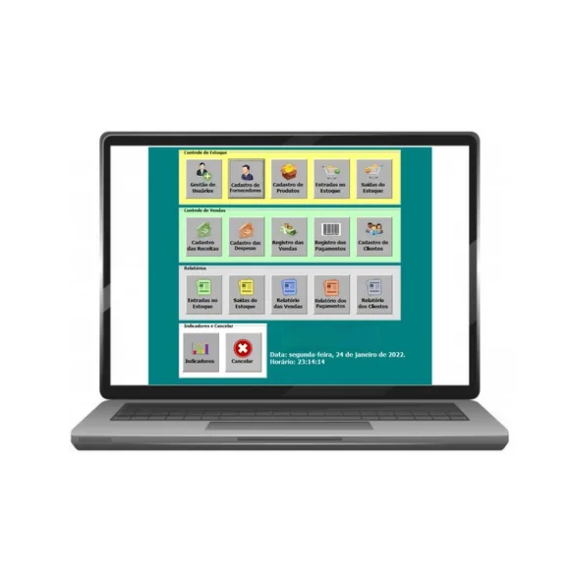 Planilha Controle Estoque Fluxo Caixa Contas A Pagar Receber Excel