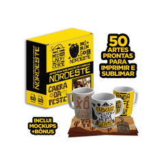 Pack Artes Nordeste Sublimação Canecas Nordestinas sertão