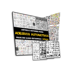 Pack +5.000 Artes Vetores Adesivos Automotivos Veiculos Carros