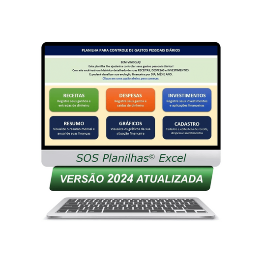 Planilha Controle Financeiro Pessoal Gastos Despesas Mensal Finanças