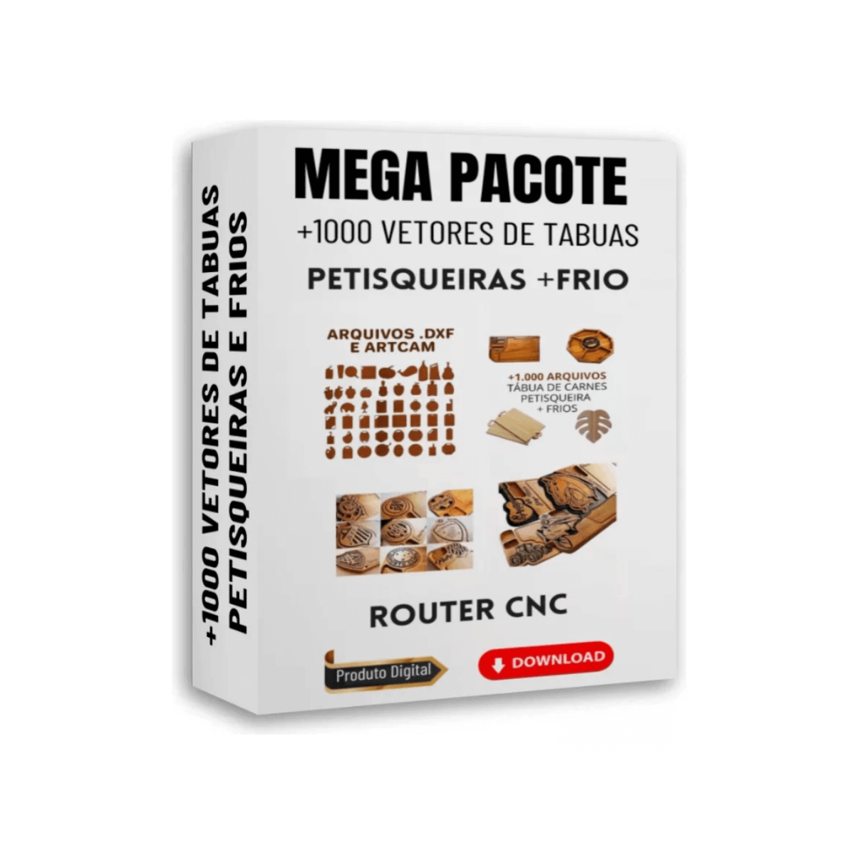 +1000 Vetores Tabua De Carne Churrasco Router Cnc