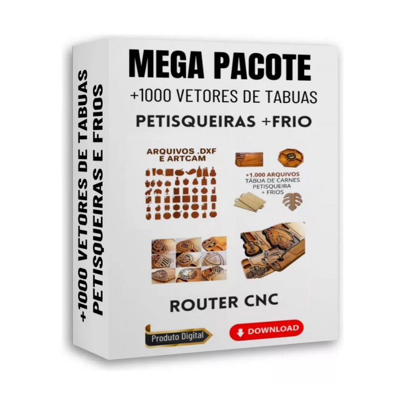 Mega Pack +1000 Vetores Tabua De Carne Churrasco Petisqueiras Frios Petiscos Router Cnc