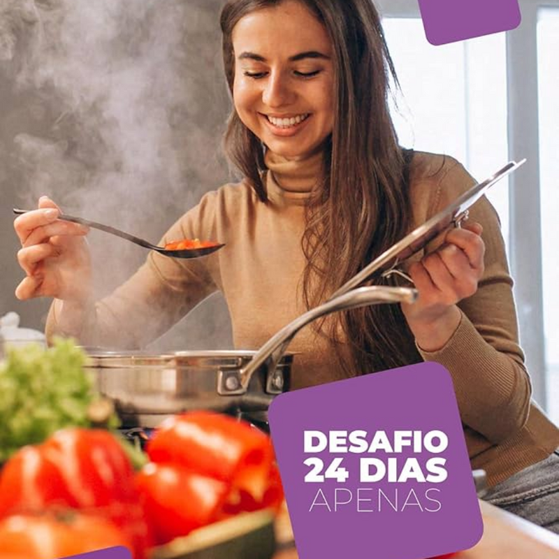 Desafio Dieta 24 dias para Emagrecer Rápido com Cardapio Receitas Almoço Café e Jantar