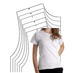 9 Moldes Camisa Baby Look Ou Básica Modelagem Gabarito Feminino