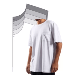 5 Moldes Camiseta Oversized Masculina Pp Ao Gg