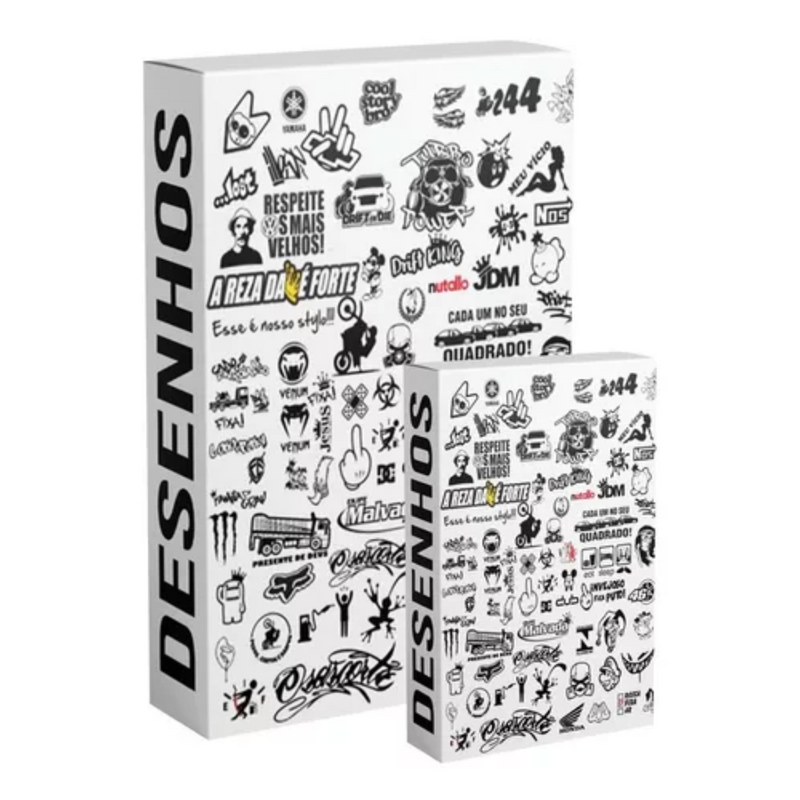 Pack +2600 Vetor Adesivos De Recorte Silhouette Desenhos