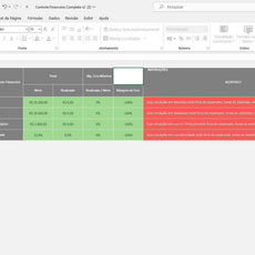 Planilha Controle Financeiro Centro Custos Fluxo Caixa Gestão Empresarial - Radali Shop