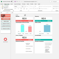 Planilha Controle Financeiro Centro Custos Fluxo Caixa Gestão Empresarial - Radali Shop