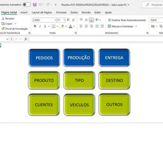 Planilha Planejamento De Controle Produção PCP Plano Gestão Fábrica - Radali Shop