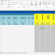 Planilha Planejamento De Controle Produção PCP Plano Gestão Fábrica - Radali Shop