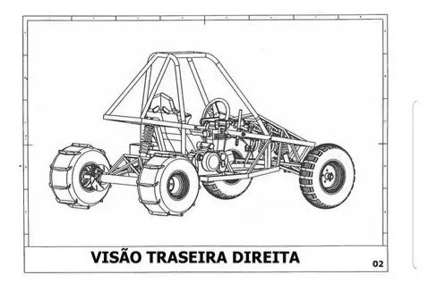 Projeto Para Construir Kart Cross Detalhado Port Pdf Buggy Gaiola