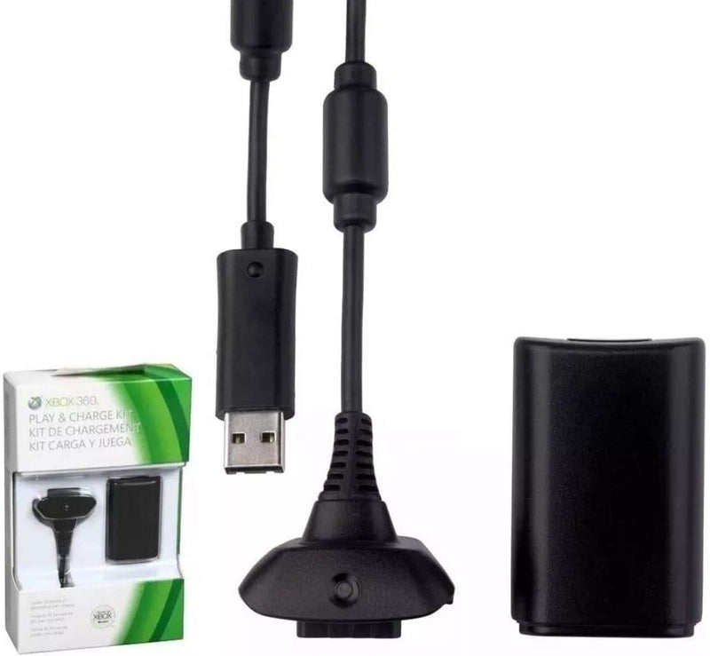 Batería para Mando Xbox 360 + 1 Cable Cargador de 1,4m