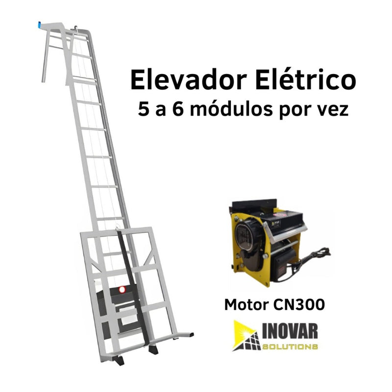 Elevador CN300 para Panel Solar - Soluciones Inovar - Escalera Motorizada 5 a 6 Módulos Fotovoltaicos a la vez